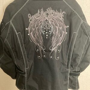 Women's Black XL motorcycle jacket Speed and Strength